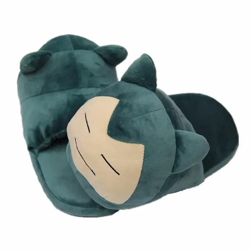 280MM Gengar Snorlax Winter Slippers Bottom Soft Insole Home Shoes Thick Slippers Indoor Non-Slip Comfortable Slippers