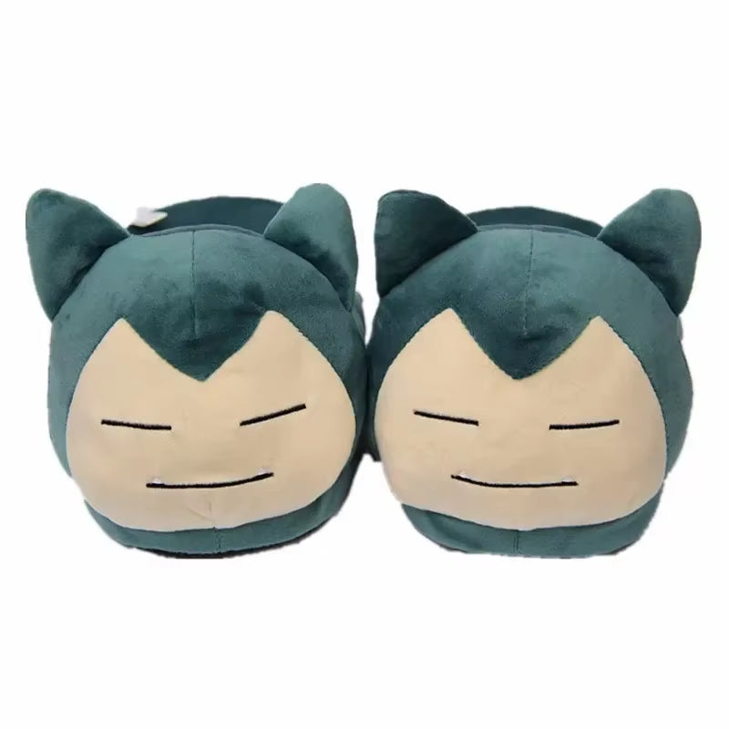 280MM Gengar Snorlax Winter Slippers Bottom Soft Insole Home Shoes Thick Slippers Indoor Non-Slip Comfortable Slippers